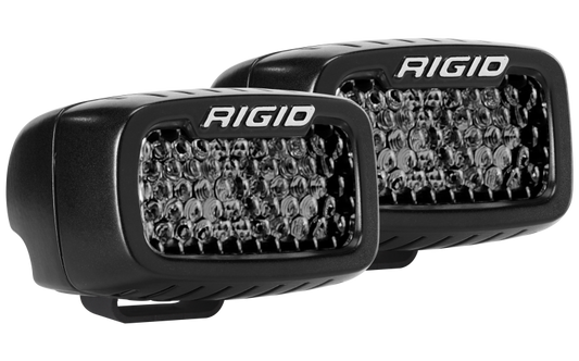 Rigid Industries SR-M Series PRO Midnight Edition - Spot - Diffused - Pair