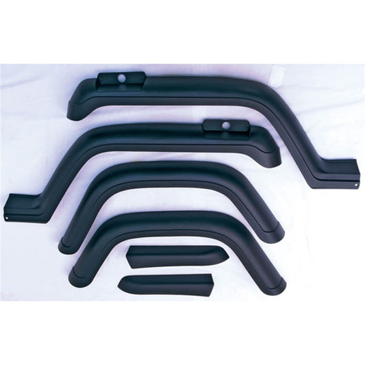 Omix 6-Piece Fender Flare Kit- 87-95 Wrangler YJ