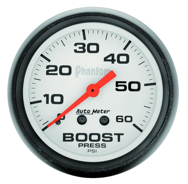 Autometer Phantom 52mm 0-60 PSI Mechanical Boost Gauge