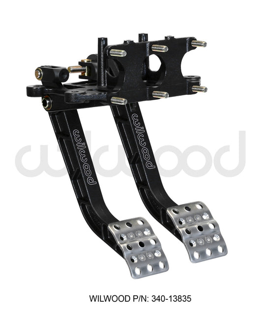 Wilwood Adjustable Dual Pedal - Brake / Clutch - Rev. Swing Mount - 5.1:1