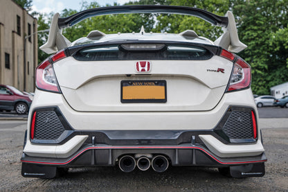 Rally Armor 17-22 Honda Civic Type R Black UR Mud Flap w/Red Logo