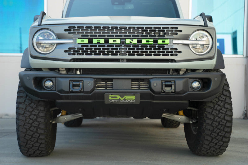 DV8 Offroad 2021 Ford Bronco Capable Bumper Slanted Front License Plate Mount