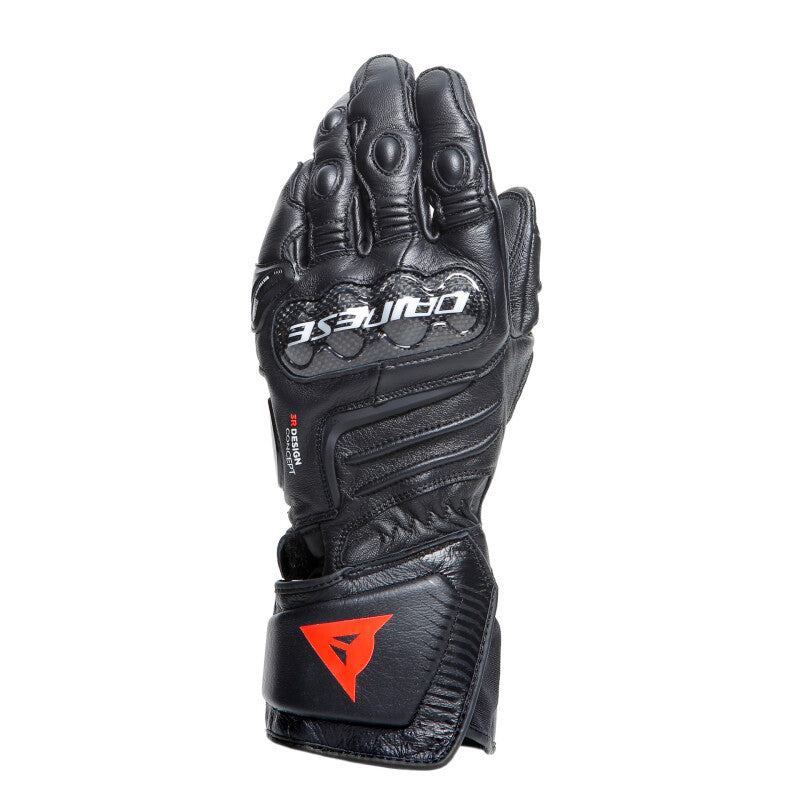 Dainese Carbon 4 Long Leather Gloves Black/Black/Black - Small