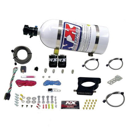 Nitrous Express GM LS 78mm 3-Bolt Nitrous Plate Kit (50-350HP) w/10lb Bottle