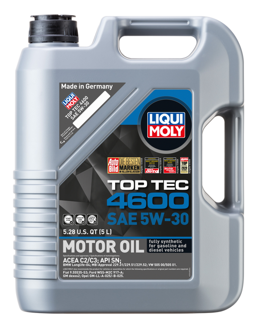 LIQUI MOLY 5L Top Tec 4600 Motor Oil SAE 5W30