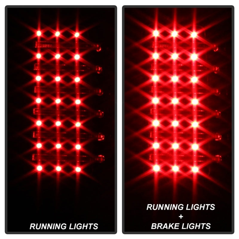 Xtune Hummer H3 06-09 ( Non H3T ) LED Tail Lights Black ALT-ON-HH306-LED-BK