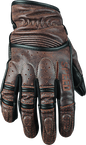 Speed and Strength Rust and Redemption Leather Gloves Brown - 2XL