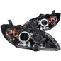 ANZO 2004-2008 Mazda 3 Projector Headlights w/ Halo Black (CCFL)