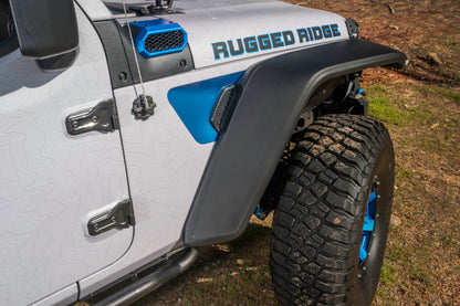 Rugged Ridge Max Terrain Fender Flare Set F & R 18-22 Jeep Wrangler JL