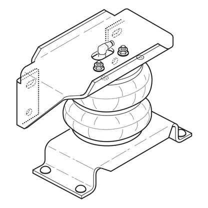 Firestone Ride-Rite Air Helper Spring Kit Rear Ford F550 / Ram 4500/5500 (W217602404)