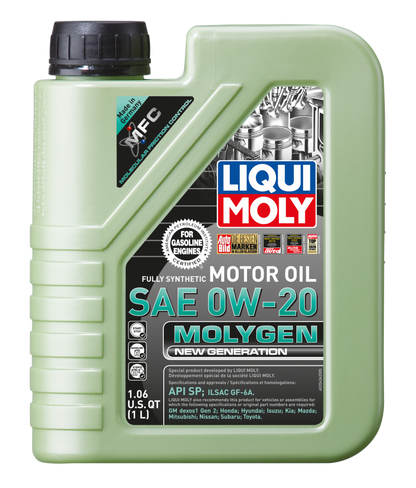 LIQUI MOLY 1L Molygen New Generation Motor Oil SAE 0W20