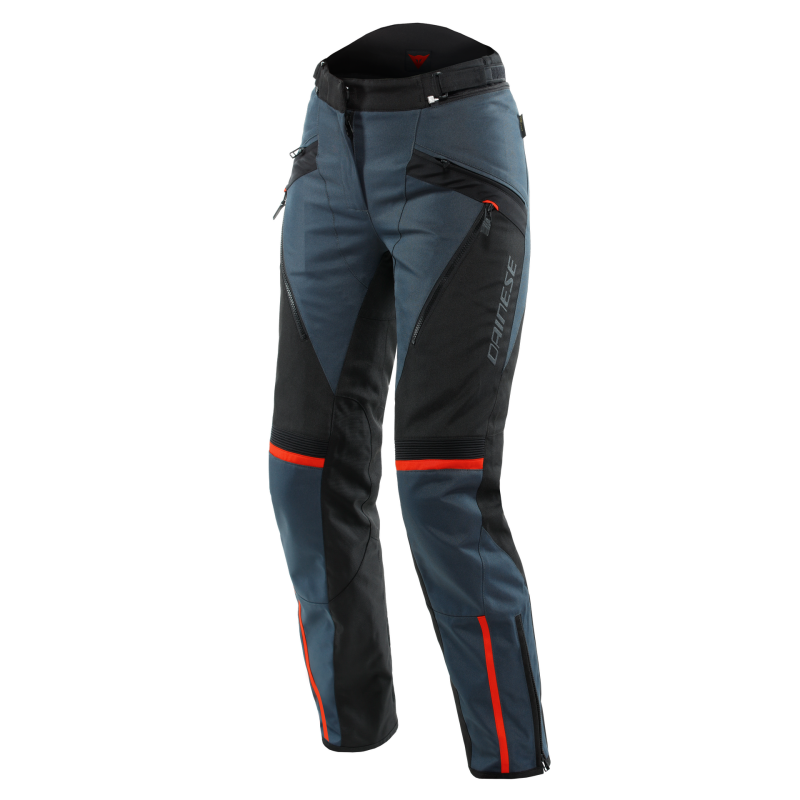 Dainese Tempest 3 Lady D-Dry Pants Ebony/Black/Lava-Red Size - 42