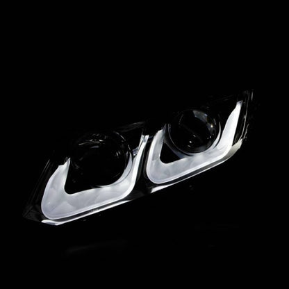 ANZO 2012-2015 Honda Civic Projector Headlights w/ U-Bar Chrome