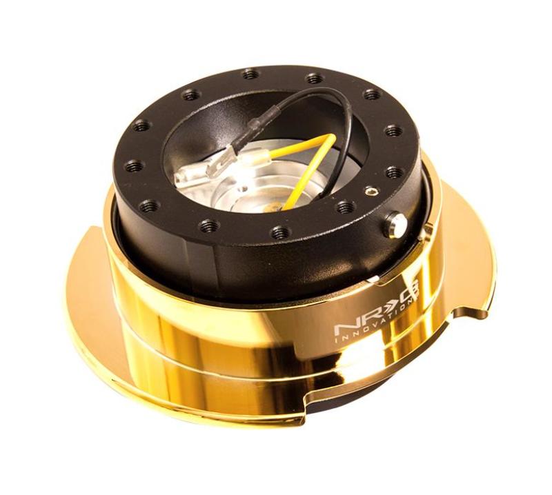 NRG Quick Release Kit Gen 2.5 - Black Body / Chrome Gold Ring