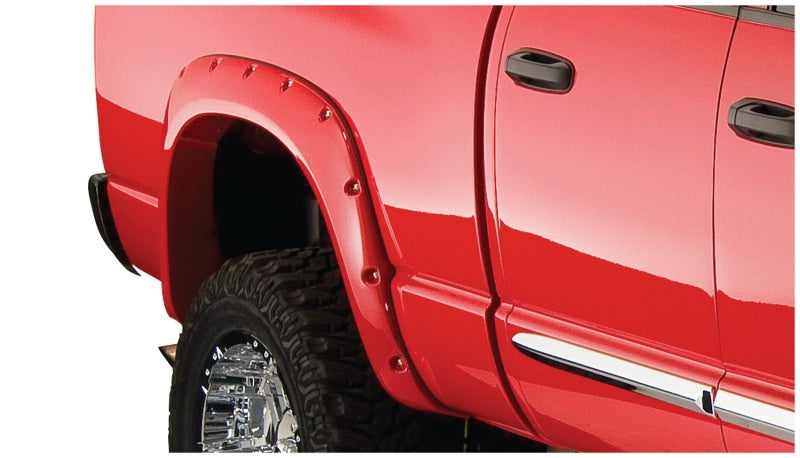 Bushwacker 02-08 Dodge Ram 1500 Fleetside Pocket Style Flares 2pc 75.9/76.3/97.9in Bed - Black