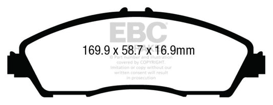 EBC 14+ Acura MDX 3.5 Ultimax2 Front Brake Pads