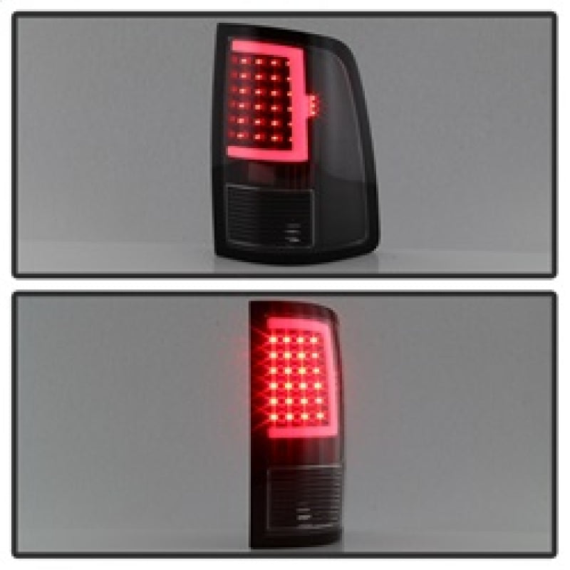 xTune 13-18 Dodge Ram 1500 LED Tail Lights - Black (ALT-ON-DRAM13V2-LBLED-BK)