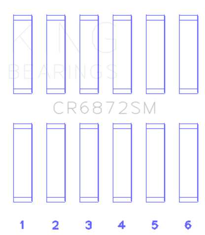 King Toyota 1GR-FE (Size STD) Connecting Rod Bearing Set