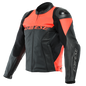 Dainese Racing 4 Leather Jacket Perforated Black/Fluorescent Red Size - 56