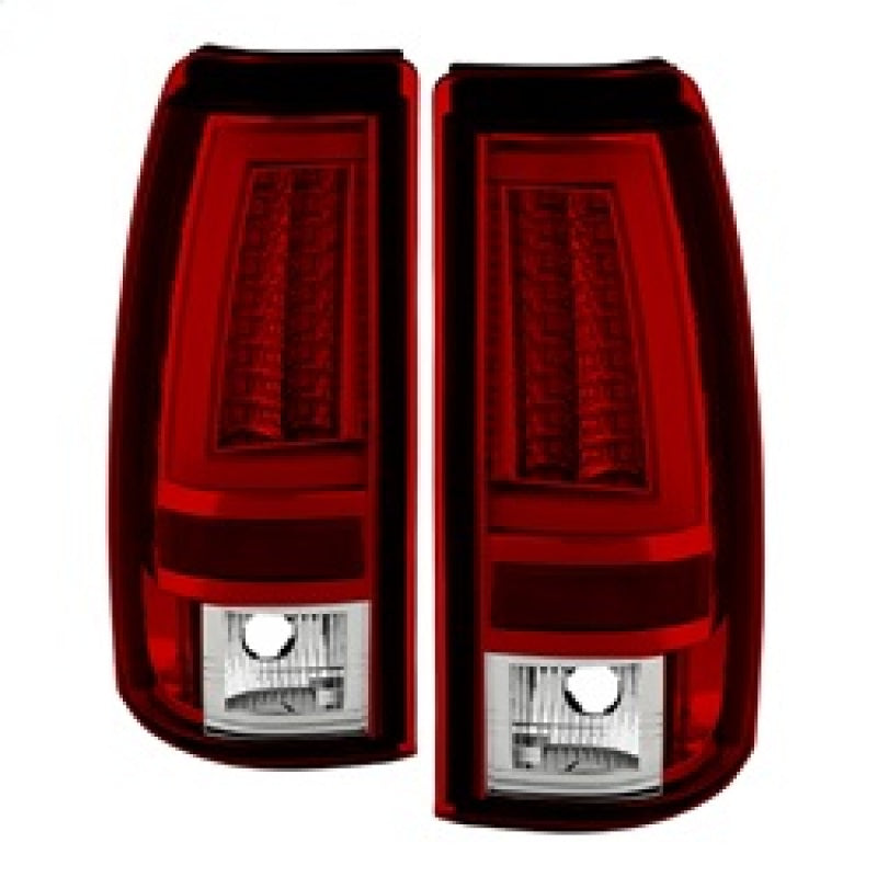 Spyder Chevy Silverado 1500/2500 03-06 Version 2 LED Tail Lights - Red Clear ALT-YD-CS03V2-LED-RC