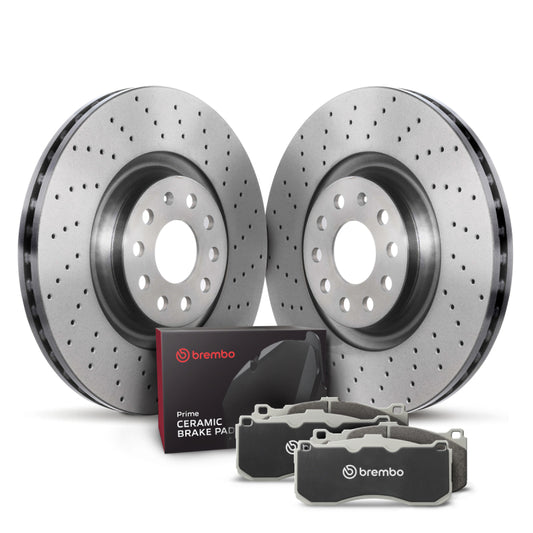 Brembo OE 15-20 Audi A3 Quattro/19-23 Q3/15-20 S3/16-23 TTS Quattro/19-23 Arteon Rear Disc Brake Kit