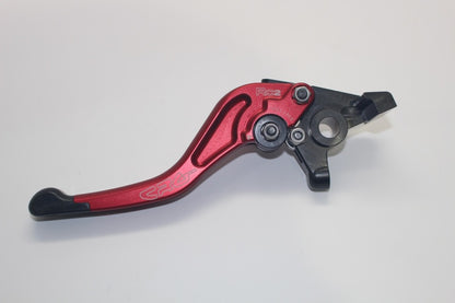 CRG 05-06 Kawasaki ZX6R/ RR / 04-20 Suzuki GSXR600-1000R/ 06-17 Triumph Brake Lever -Short Red