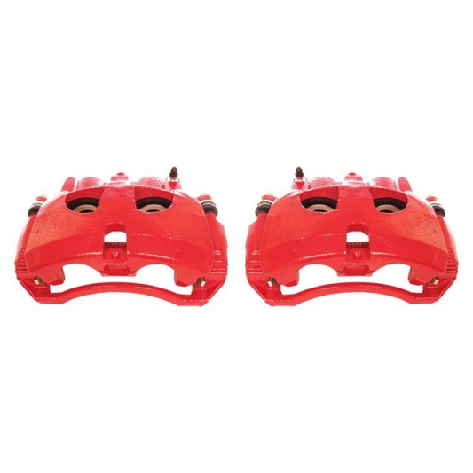 Power Stop 09-10 Dodge Ram 2500 Front Red Calipers w/Brackets - Pair