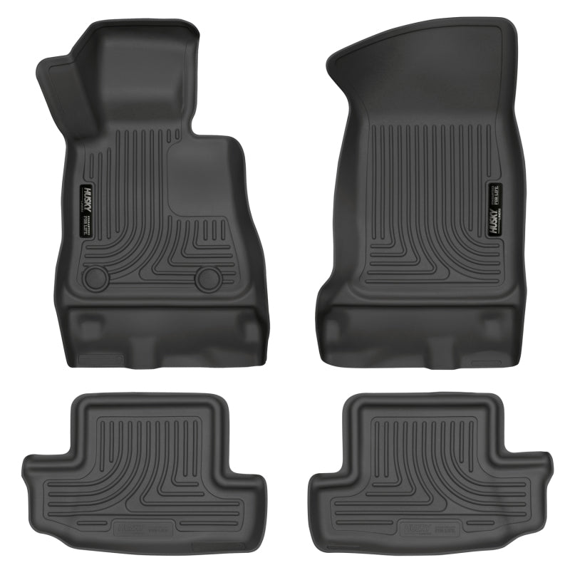 Husky Liners 16-17 Chevy Camaro WeatherBeater Front and Second Row Black Floor Liners