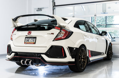 AWE Tuning 2017+ Honda Civic Type R Track Edition Exhaust w/Front Pipe & Triple Chrome Silver Tips