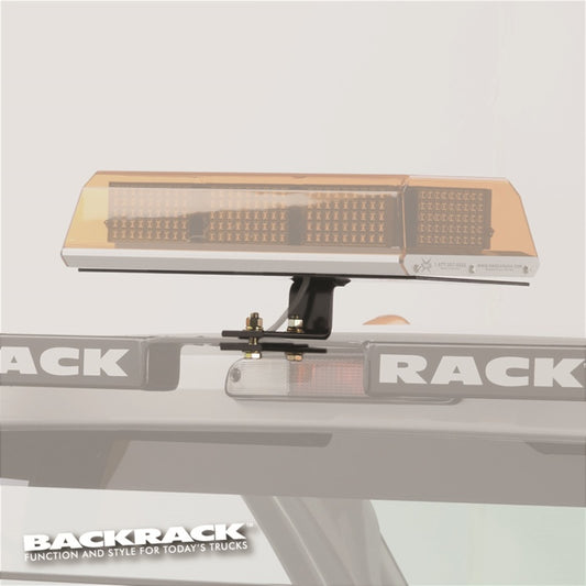 BackRack Light Bracket 16in x 7in Base Center Mount