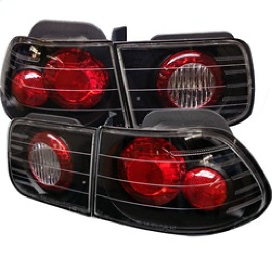 Spyder Honda Civic 96-00 2Dr Euro Style Tail Lights Black ALT-YD-HC96-2D-BK