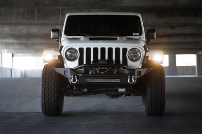 DV8 Offroad 18-23 Jeep Wrangler JL / 20-23 Jeep Gladiator JT FS-7 Mid-Width Winch Front Bumper