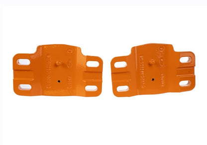 Ford Racing 2021+ Bronco Front Bumper Tow Hooks - Orange (Pair)