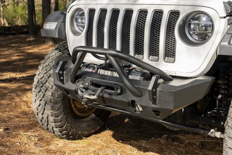 Rugged Ridge HD Bumper Stubby Front 07-18 Jeep Wrangler JK 18-20 Jeep Wrangler JL 2020 JT