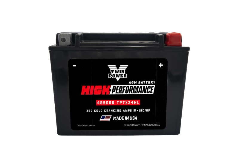 Twin Power YTX-24HL High Performance Battery Replaces H-D 66010-82A Made in USA 350 CCA