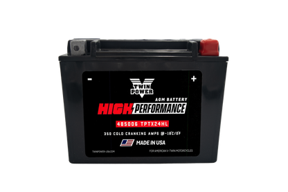 Twin Power YTX-24HL High Performance Battery Replaces H-D 66010-82A Made in USA 350 CCA