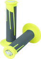 ProTaper Full Diamond Clamp-On Grips - Neon Yellow/Dark Gray