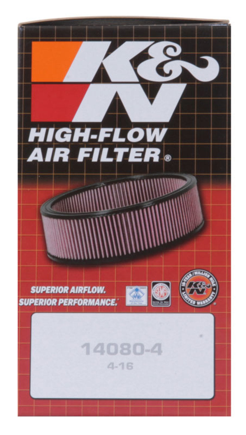 K&N Custom Air Filter Round 5.25 inch ID 6.25 inch OD 2.5 inch Height