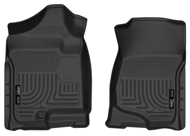 Husky Liners 07-14 Cadillac Escalade ESV/EXT Weatherbeater Black Front Floor Liners