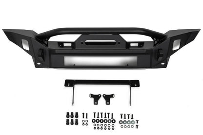 DV8 Offroad 18-23 Jeep Wrangler JL / 20-23 Jeep Gladiator JT FS-7 Mid-Width Winch Front Bumper