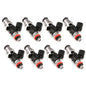 Injector Dynamics ID1050X Injectors 14mm (Grey) Adaptor Top (Set of 8) Orange Lower O-Ring