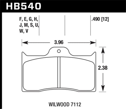 Hawk Wilwood DTC-30 Brake Pads