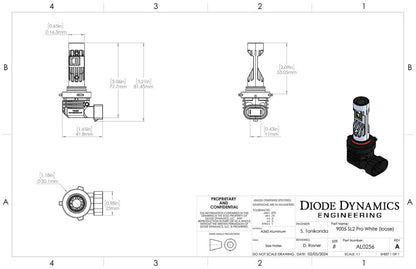 Diode Dynamics 9005/9011/H10 White SL2 Pro LED Bulbs (pair)