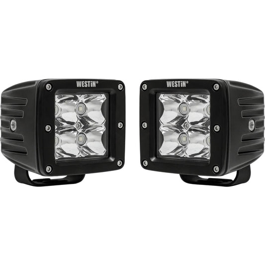 Westin Compact LED -4 5W Cree 3 inch x 3 inch (Set of 2) - Black