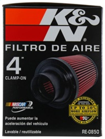 K&N Universal Air Filter (4in. Flange / 6in. Base OD / 4-5/8in. Top OD / 6in. Height)