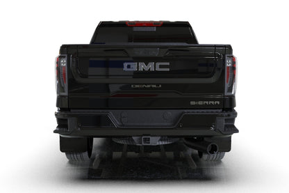 Rally Armor 20-24 GMC Sierra 2500/3500 HD Denali Black Mud Flap w/Metallic Black Logo