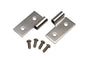 Kentrol 76-06 JEEP CJ Wrangler YJ/TJ Lower Door Hinge Pair - Polished Silver