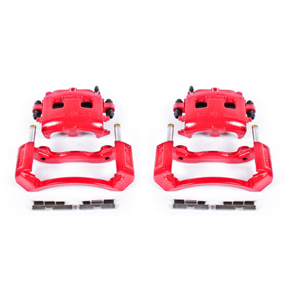 Power Stop 02-05 Dodge Ram 1500 Front Red Calipers w/Brackets - Pair