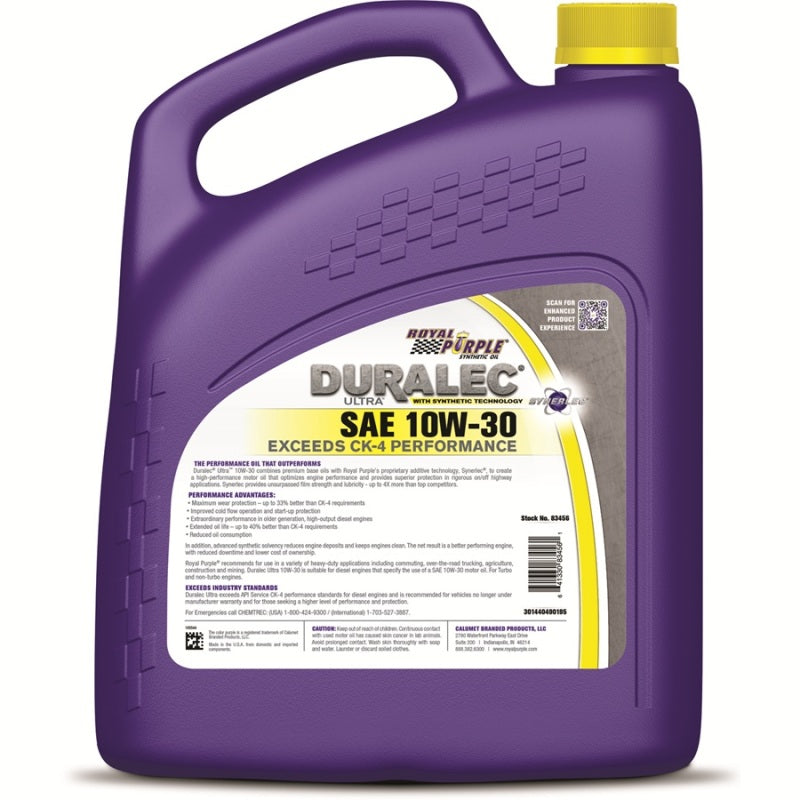 Royal Purple Duralec Ultra Diesel 10W-30 CK-4 Motor Oil - 1 Gallon