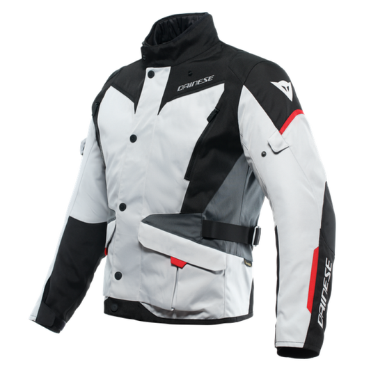 Dainese Tempest 3 D Dry Jacket Glacier Gray/Black/Lava Red Size - 44